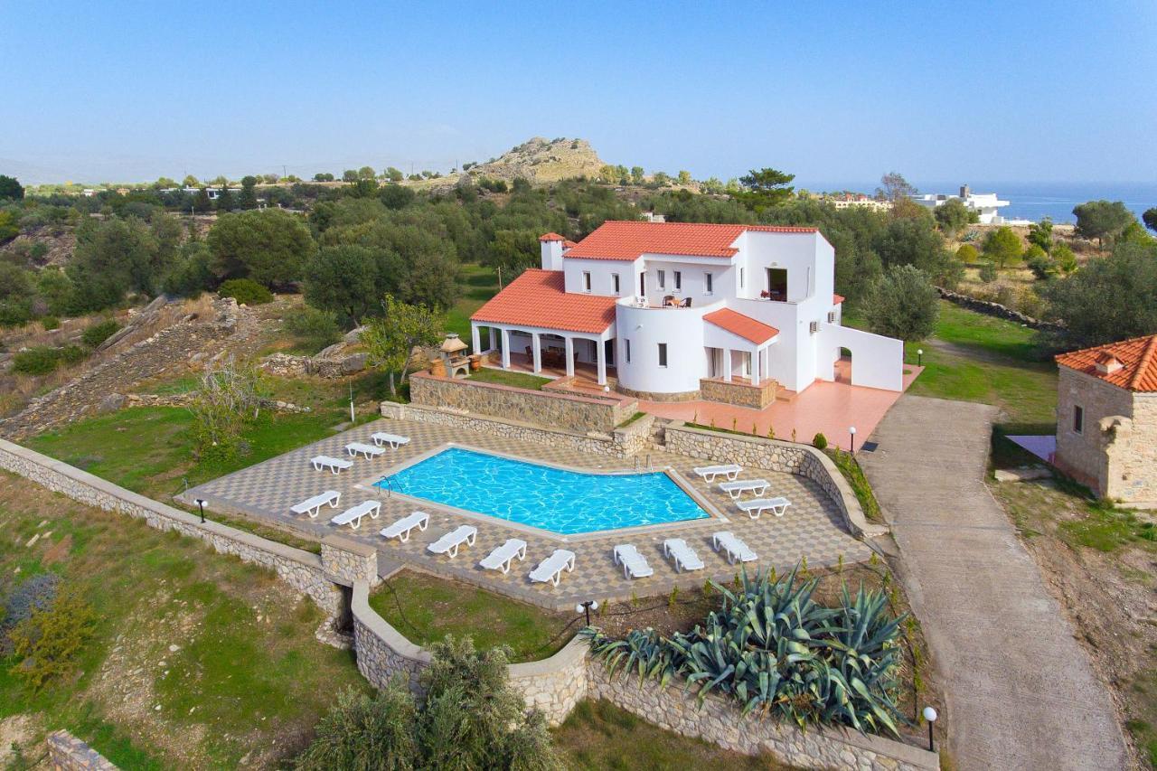 Villa Krokali Lindos Exteriör bild